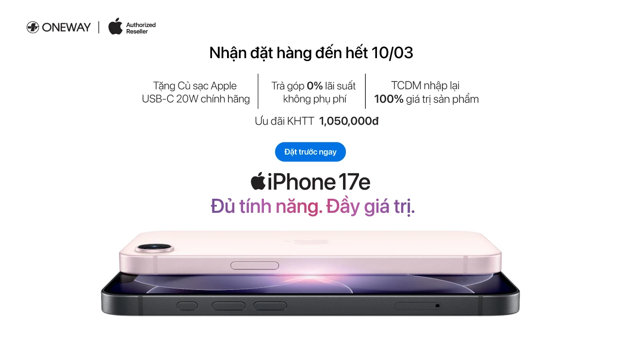 Nhận Đặt Hàng iPhone 17e - Giá chỉ từ 17.890.000đ